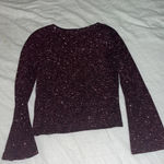 MSK Pink Sparkly Flare Arm Long Sleeve Medium Photo 4
