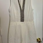 Venus Women’s  Size 4 White Shorts Romper W/rhinestone detail Photo 1