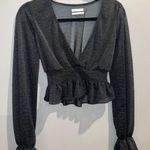 Urban Outfitters Black Sheer Blouse Photo 0