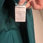 Faeriesty Teal Off the Shoulder High Slit Evening Gown Blue Photo 10