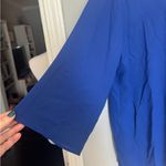 She & Sky Royal Blue Chiffon Hi-Low Flowy Top Photo 2