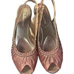 Bella Vita  Peep Toe Sling Back Brown Leather Heels size 8 Narrow Photo 3