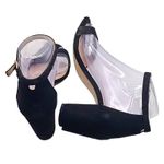 Essex Lane Moira Women's Black Ankle Strap Block Heel Sandals Size 7.5M Photo 2