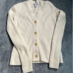 Athleta  creamy white Ribbed Cardigan Sweater XXS Photo 0
