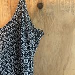 Old Navy Floral Black and White Sun Fit n Flare Dress Sz M Photo 3