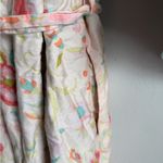 Natori Light Pink Floral Short Tie Front Robe Womens M/L Sleepwear Loungewear Photo 4