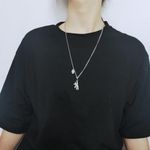 Dark Bear Pendant Necklace Photo 2