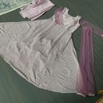 Indian Party Dress Bollywood Wear Designer Pakistani Glitter Gown Wedding suit Pink Size L Photo 4