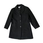 Preston & York Wool Coat Womens SP Petites Used Black Lined Some Condition Issue Photo 4