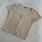 Brandy Melville  Pink Floral Zelly Top Photo 1