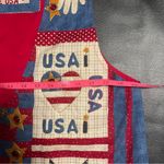 Vintage Americana‎ USA Tacky VEST handmade Patriotic Labor Day Size Large Red Photo 6