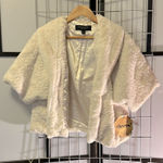 Marc New York NWT $109 Cream fur dress Jackets top Sz M M1MJF063 Photo 0