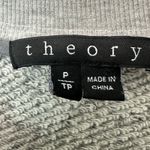 Theory  Sonan Grey Heathered Wool Blend Asymmetrical Zip Sweater Jacket Womens P Photo 2