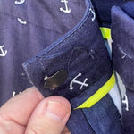 British Khaki  blue pants with anchor design size 14 women's Photo 6