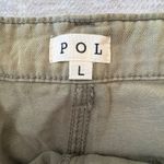 POL Womens Clothing Pocket Shorts Cotton Size Large Olive Green Minimalist Photo 5