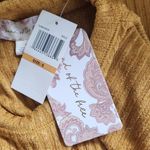 Band of Gypsies Band of the Free Mustard Ribbed Knit Pullover Size Small NWT Boxy Knit Top Photo 6