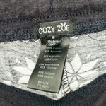 Cozy Zoe Womens Pajama Set Size S Orange Black Long Sleeve Graphic Cozy Holiday Photo 3