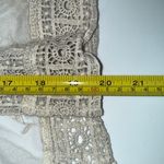 Maurice's Ivory Sheer Lace Open Front Cropped Kimono Cardigan size M Photo 6