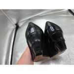 Arturo Chiang  Holly Shoes Heels 6M Black Leather Peep Toe Wedge Fashion Pumps Photo 6