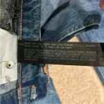 ZARA high rise button front straight leg blue jeans in size 2 Photo 4