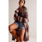 Free People Found My Bff Cardi Cardigan Sweater Coat Sugar and Spice Small Photo 5