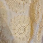 LC Lauren Conrad Lauren Conrad LC Size 4 Light Yellow Floral Flower Lace Tea Party Dress Wedding Photo 8