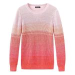 NWT 525 America x Revolve Pink Ombré Shaker Knit Sweater Women’s Size Large NEW Photo 0