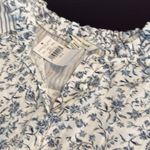 American Eagle , outfitters White and Blue Floral Top NWT Photo 1