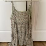 Altar'd State  Green Floral Mini Dress Photo 1