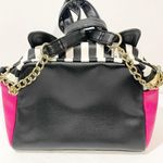 Betsey Johnson Betsey Johnston Boston Terrier Dog Face Chain Link Shoulder Bag Photo 6