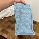 J. McLaughlin  Nessa Handbag‎ One Size NWT $248 Blue Quilted Tote Cotton Purse Photo 5