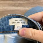 Madewell  High Rise Classic Straight Jean Slightly Distressed Size 27 Photo 5