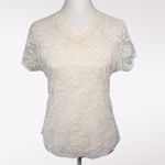 Sheer Ivory Lace V Photo 0