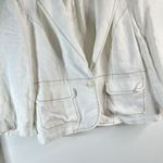 Style & Co. Lightweight Cream Jacket Blazer 100% Linen Sz 10 Lined Pockets Photo 4