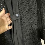 Pria Women Black Cardigan S Crochet open net. Photo 3