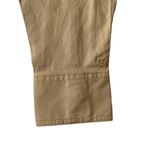 DSG women’s BF woven collared button down long sleeve shirt large sahara sand Tan Photo 4