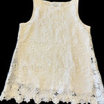 J.Jill Women’s Embroidered White Lace Sleeveless Blouse XS Photo 0