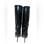 Amina Muaddi  Black patent leather Heeled Boots size 36 Photo 3