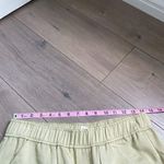 ZARA NWT light pistachio green cotton linen blend pull on pants lightweight Med Photo 6