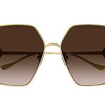 Gucci NEW  Women's GG1322S 64mm Square Sunglasses, New w/o Tag $710 Photo 3