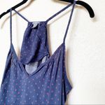 Aerie  Navy Notch V-Neck Pattern Tank Size Small Photo 1