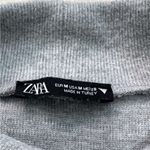 ZARA  Gray Short Sleeve Sweater Dress Photo 8