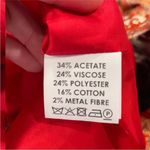 Dries Van Noten  Depla Metallic Brocade Dress in Red EU 36 Photo 6