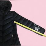 Tommy Hilfiger  Black Puffer Jacket Womens S Quilted Hooded Packable Winter. Photo 8