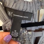 Y2K Sparkle Sequin Halter Tank Top Deadstock INC Party Rave Silver Medium Photo 4