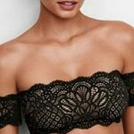 Victoria's Secret Victoria Secret Bralette Black Lace Off Shoulder Cap Sleeve Wire Free Bra Xsmall Photo 1