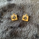 Kate Spade ♠️♠️ gold block earrings Photo 1