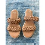 Marc Fisher Jaime Tan Brown Flat Espadrille Slip On Sandal Size 5.5 Photo 1