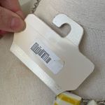 Versona NWT  White Yellow Stripe Cabochon Silver Tone Adj Necklace Photo 4