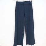 American Giant Ribbed Wide Leg Lounge Pants Navy Blue Size S Made in USA Photo 1